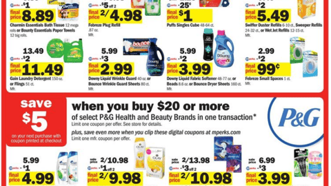 Meijer P&G 'Save $5' Features
